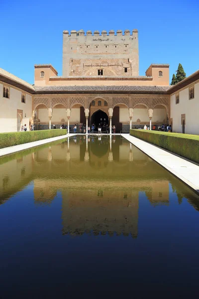 Granada Spanya Mayıs 2017 Burası Alhambra Daki Nasrid Sarayı Ndaki — Stok fotoğraf