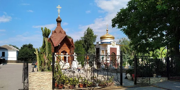 Odessa Ukraine Junho 2019 Este Cemitério Ortodoxo Uma Capela Mosteiro — Fotografia de Stock