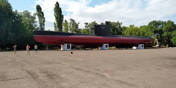 Odessa Ukraine 6月24 2019 これはオデッサ英雄防衛記念碑のサイトの潜水艦Malytukaです — ストック写真