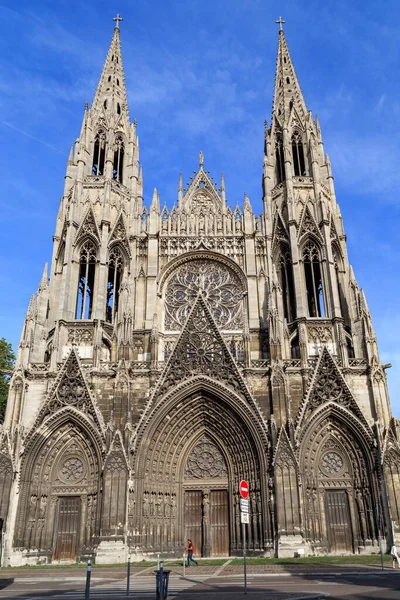 Rouen Francie 2019 Klášterní Kostel Saint Ouen Klasickým Dochovaným Příkladem — Stock fotografie