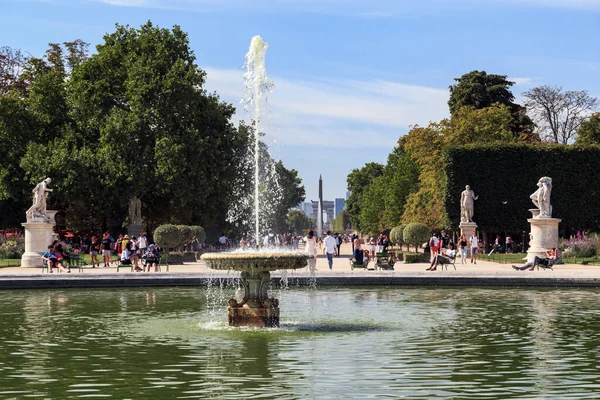 Paris Frankreich August 2019 Das Ist Der Brunnen Großen Rundteich — Stockfoto