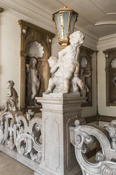 Salzburg Autriche Mai 2019 Agit Fragment Entrée Grand Escalier Baroque — Photo