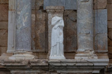 30 Mayıs 2021, Antik Sagalassos 'taki Antoninus Çeşmesi' nin bir parçası..