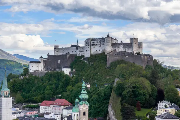 Salzburg Austria Maggio 2019 Questa Una Vista Del Castello Hohensalzburg — Foto Stock