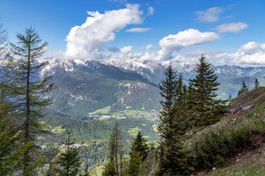 This is a landscape view of the Berchtesgaden Alps in Germany.
