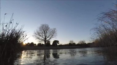 Kampın günbatımı