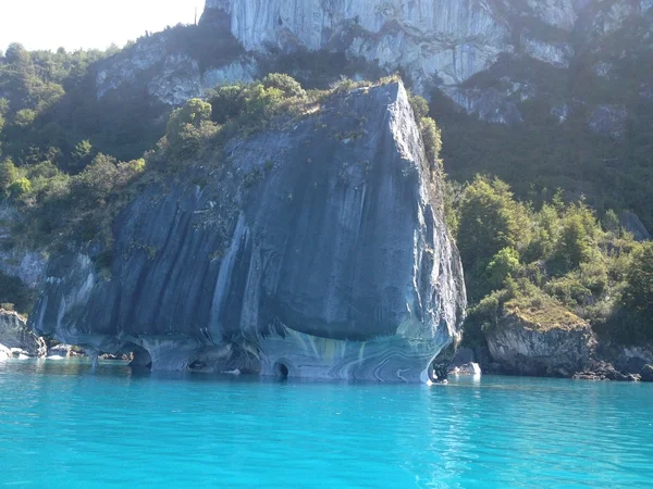 Puerto Marmol Cuevas Carrera Lago Patagonia Chilena — Foto de Stock