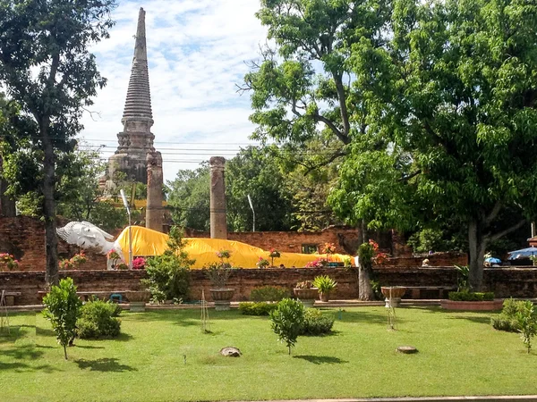 Ayutthaya Chrámy Životní Styl Thaiand — Stock fotografie