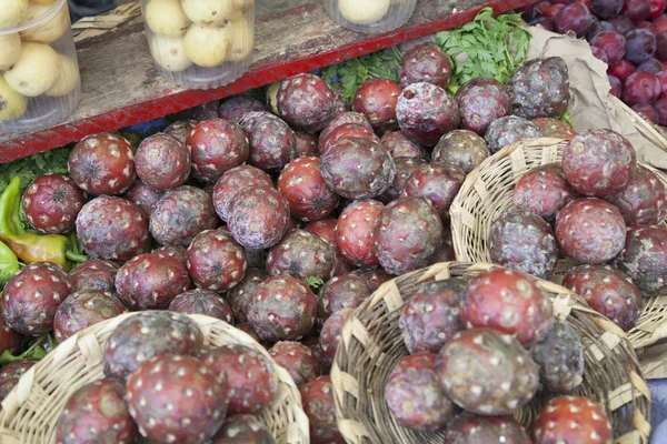 Kaktüs meyve bir pazar Meksika