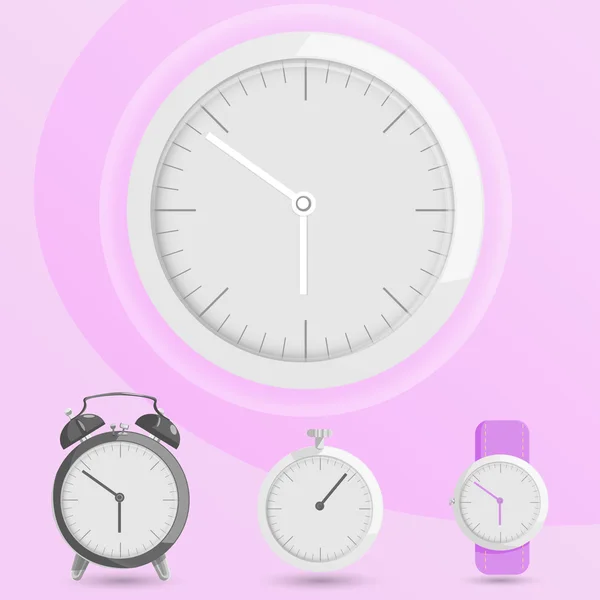 Clock alarm watch vector — Stock Photo, Image