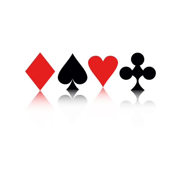 Casino Design Elemente Vektorsymbole. Casinospiele — Stockvektor