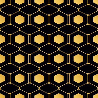 Dikişsiz altıgen desen arka plan.