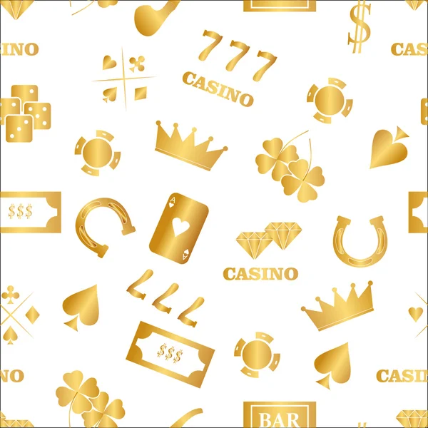 Casino elementos de diseño de vectores iconos. Casino games.Ace jugar a las cartas con fichas en background.Sset de fichas de juego — Vector de stock