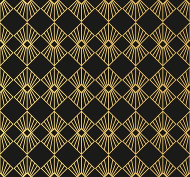 Art deco tarzı Dikişsiz desen doku