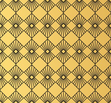 Art deco tarzı Dikişsiz desen doku