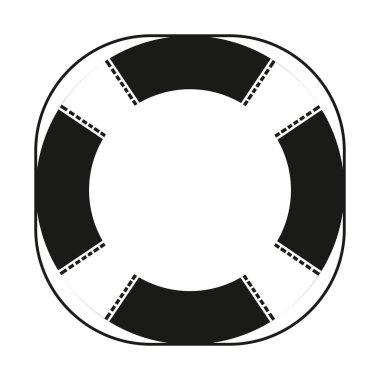 Hayat yüzük simgesi. Hayat şamandıra simidi simge vektör çizim ISO