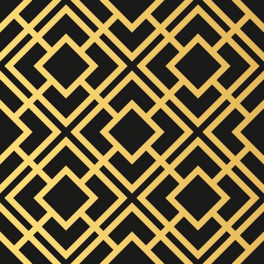 Art Deco sorunsuz duvar kağıdı deseni. Geometrik decorativ