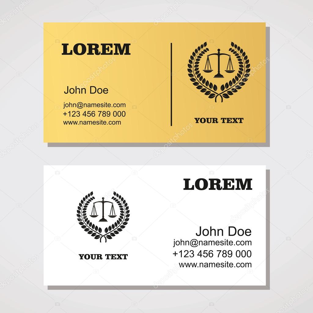 Law Firm,Law Office, Lawyer services.Business card design templa In Lawyer Business Cards Templates