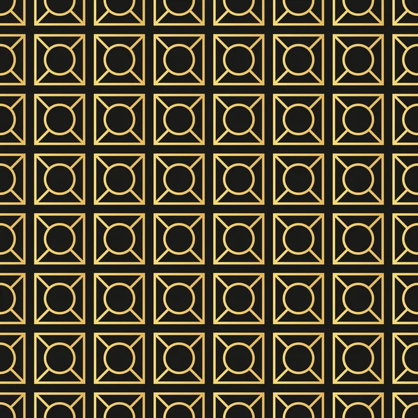 Art Deco seamless vintage wallpaper pattern. Geometric decorativ — Stock Vector