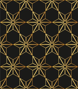 Kesintisiz geometrik doku. Yıldız deseni. Vektör sanat. Modern Pat