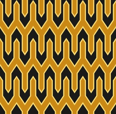 Art Deco sorunsuz duvar kağıdı deseni. Geometrik decorativ