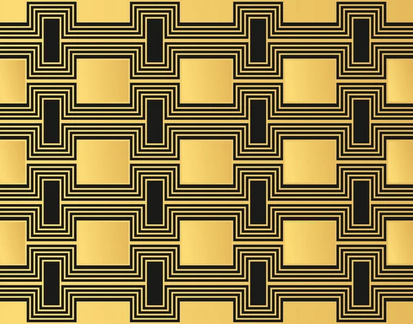 Patrón decorativo geométrico.Textura abstracta de la línea dorada.Art De — Vector de stock
