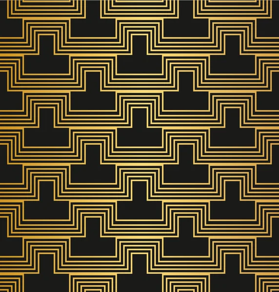 Geometrische dekorative muster.abstrakte goldene Linie texture.art de — Stockvektor