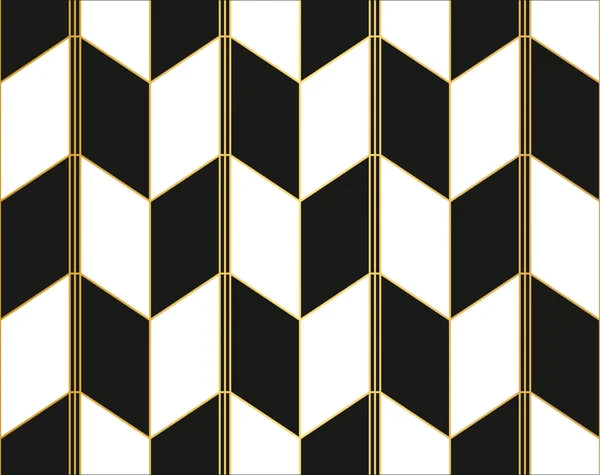 Moderne naadloze gouden behang patroon. Geometrische decoratieve p — Stockvector