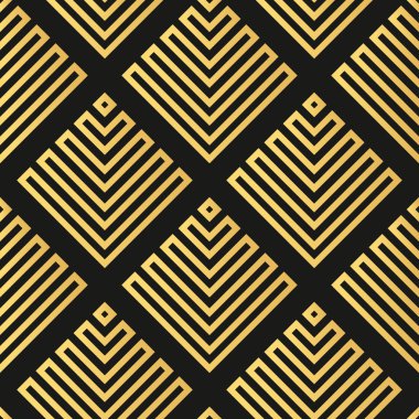 Art deco sorunsuz duvar kağıdı deseni
