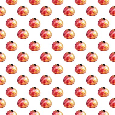 Nar meyve sulu boya desen renk.