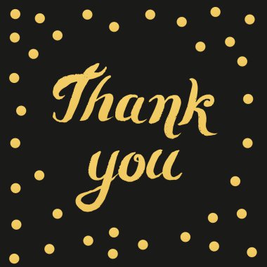 teşekkür ederim kart tasarımı. vektör çizim