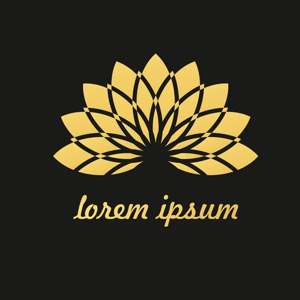 Vektör lotus çiçek tasarım spa, yoga sınıfı, otel ve resor için