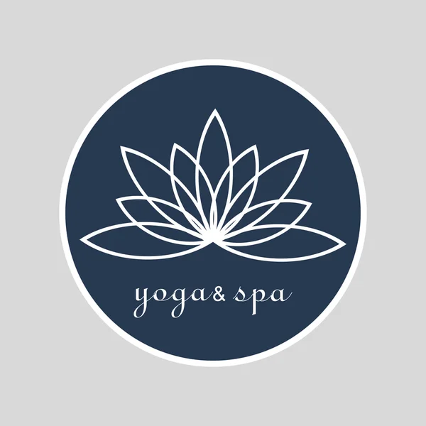 Lotus simge simgeler. Sağlık sektörü için vektör çiçek etiketleri.