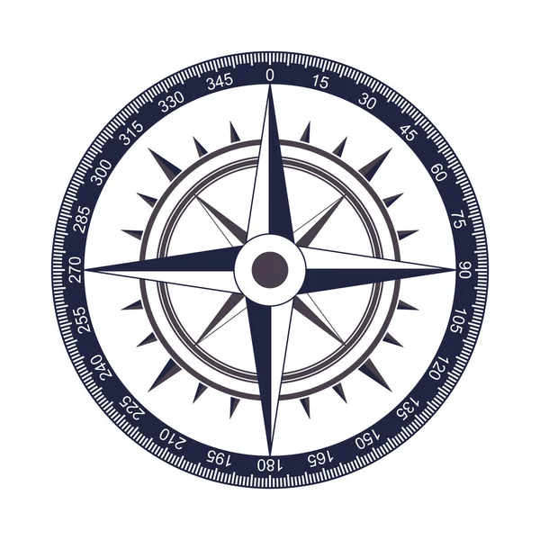 Symbol wektor kompas róża wiatrów — Wektor stockowy