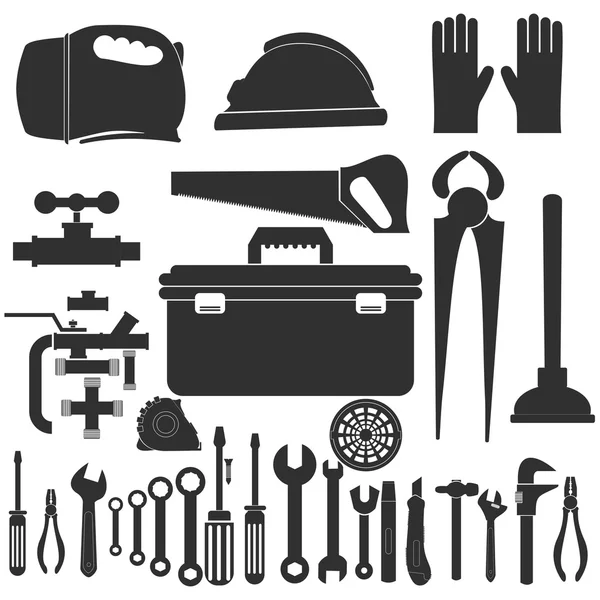 Equipo de plomería set.Tools — Archivo Imágenes Vectoriales