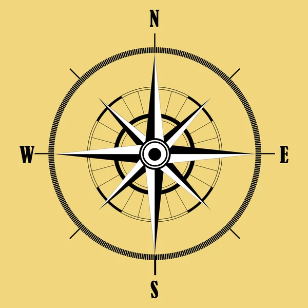 Vento rosa compass.Vector — Vetor de Stock