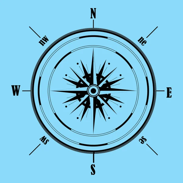 Větrná růžice kompasu. Vektor — Stockový vektor