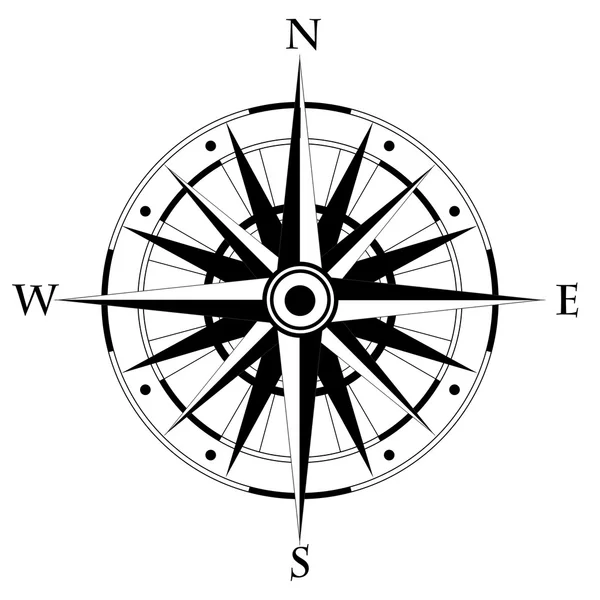 Vento rosa compass.Vector — Vetor de Stock
