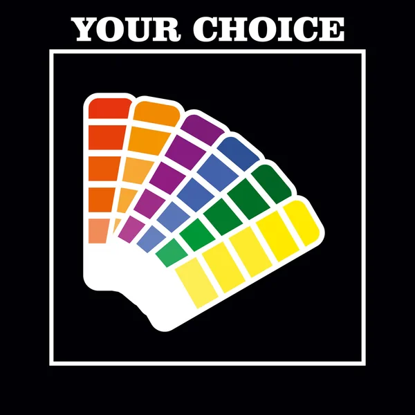 Kolor palety ładny spektrum koło prosty biznes ikona logo — Wektor stockowy