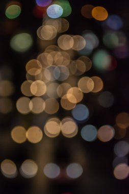 Gece yağmur gibi bokeh