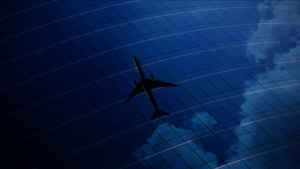 Letadla létají v oblaku časová prodleva — Stock video