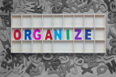 Ahşap alfabe, Düzenle kelime