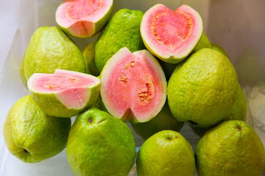 Guava meyve taze Pazar ekranda