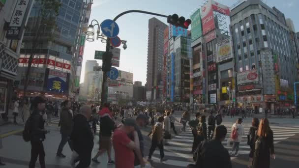Токио Япония Апреля 2019 Года Вечером Апреля 2019 Года Люди — стоковое видео