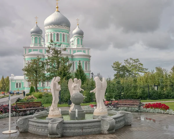 Kathedraal Van Aankondiging Landelijke Plaats Diveyevo Nizjni Novgorod Oblast Landschap — Stockfoto