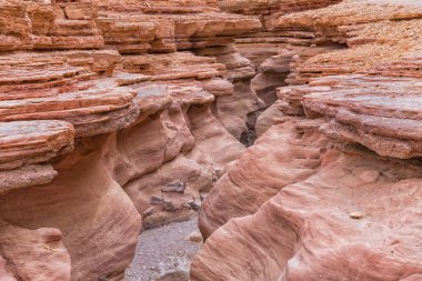 İsrail 'deki Kızıl Kanyon, Eilat Dağları' nda popüler bir rotadır. Vadi, kırmızı kumtaşının derinliklerine doğru oyularak dar ve etkileyici bir kanyon oluşturur.
