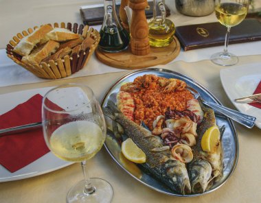 Izgara balık levrek