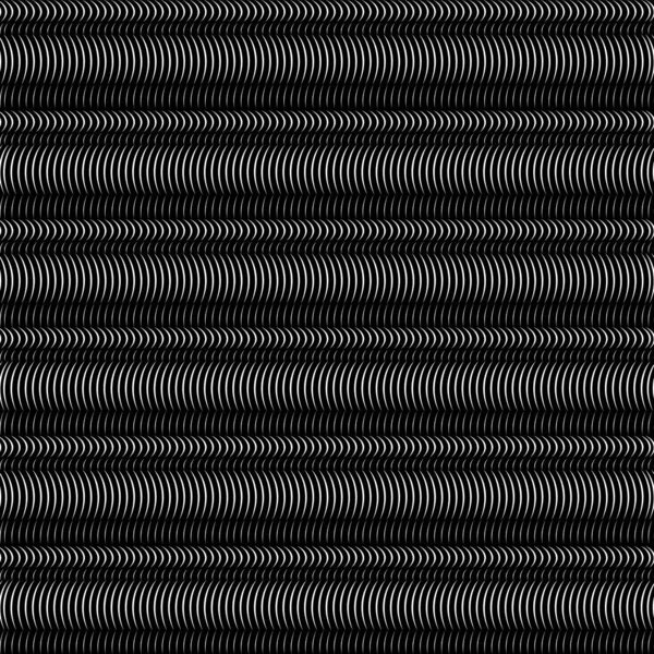 Черно Белые Горизонтальные Спиральные Полосы Трубы Абстрактный Бесшовный Узор Геометрический — стоковое фото