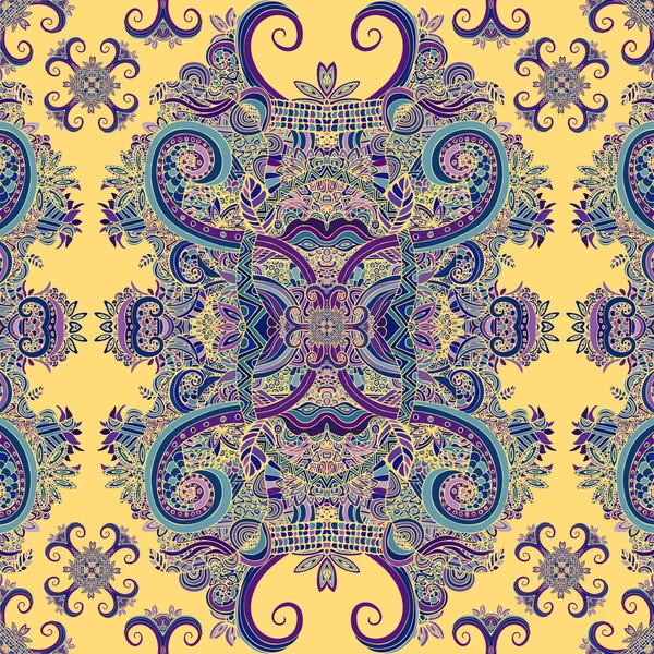 Adorno boho, textura. Florales ornamentales étnicos. Planta floral abstracta natural Patrón sin costuras. Elementos decorativos vintage. Hippie, indio, fantasía, motivos otomanos. Estampado textil, Diseño de tela — Vector de stock