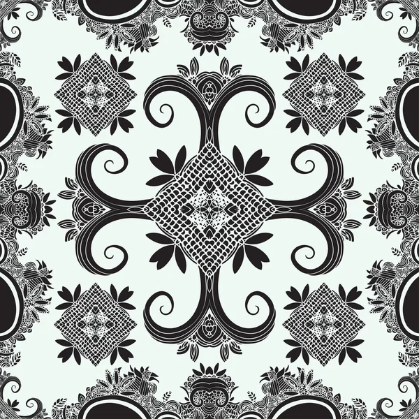 Ornamento Boho, texture. Monocromatico. Astratto pianta floreale naturale modello senza cuciture. Elementi decorativi vintage. Fiori ornamentali etnici. Hippie, indiani, motivi fantasy. Stampa tessile, Design in tessuto — Vettoriale Stock